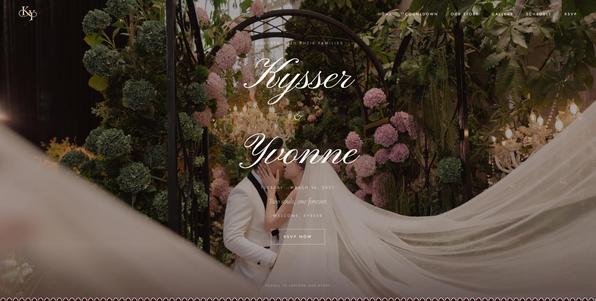 Wedding invitation website by AT Studio