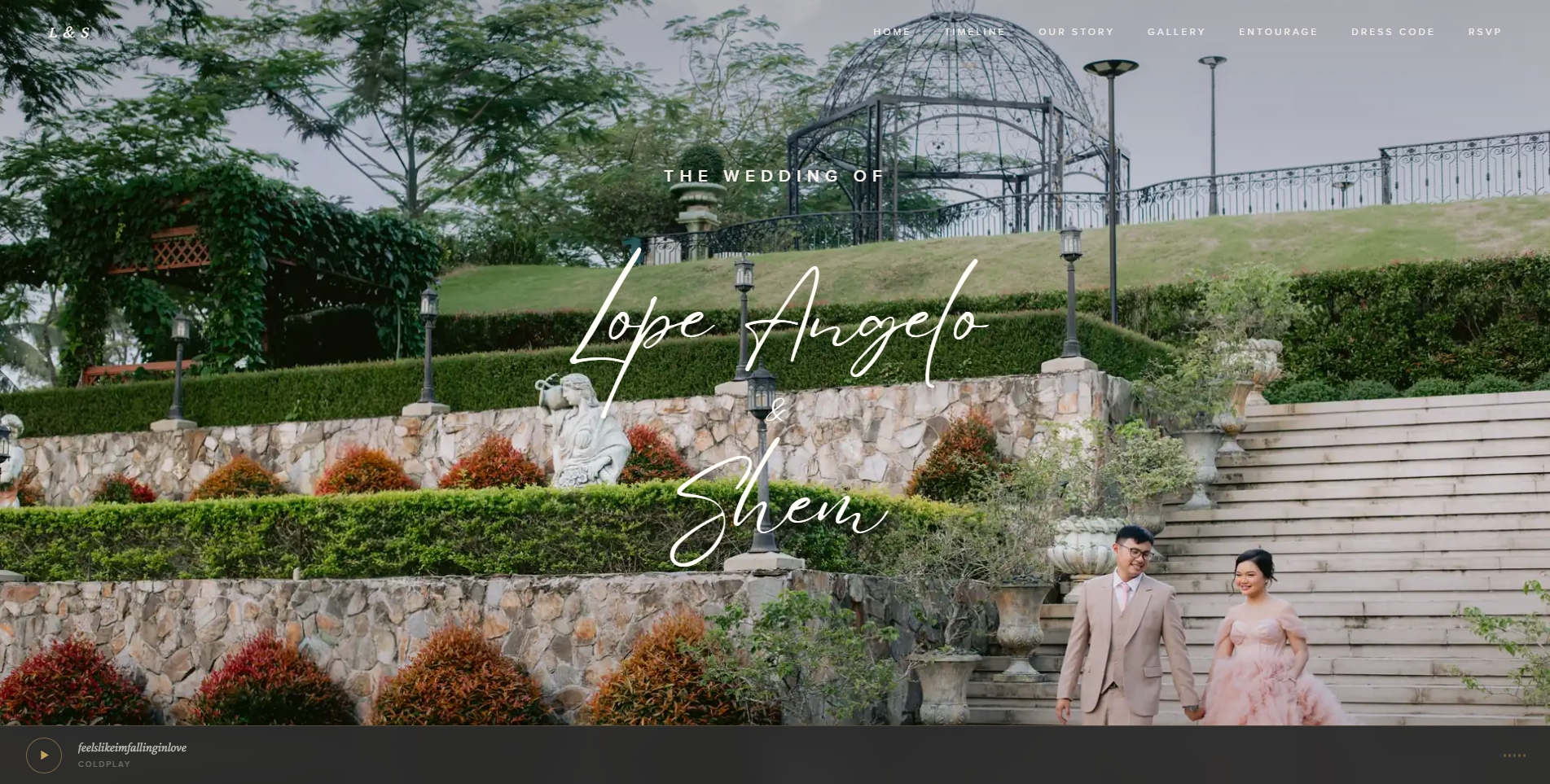 Wedding invitation website by AT Studio