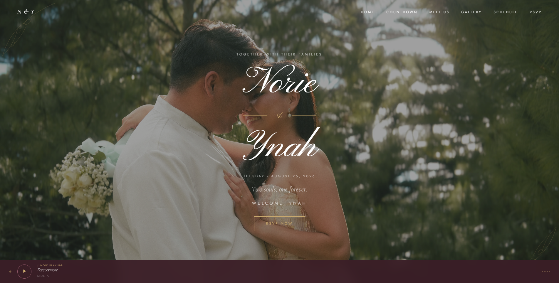 Wedding invitation website by AT Studio
